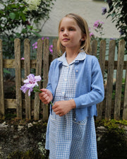 Mädchenkleid hellblau Vichy - Klüngelkram Indian Affairs